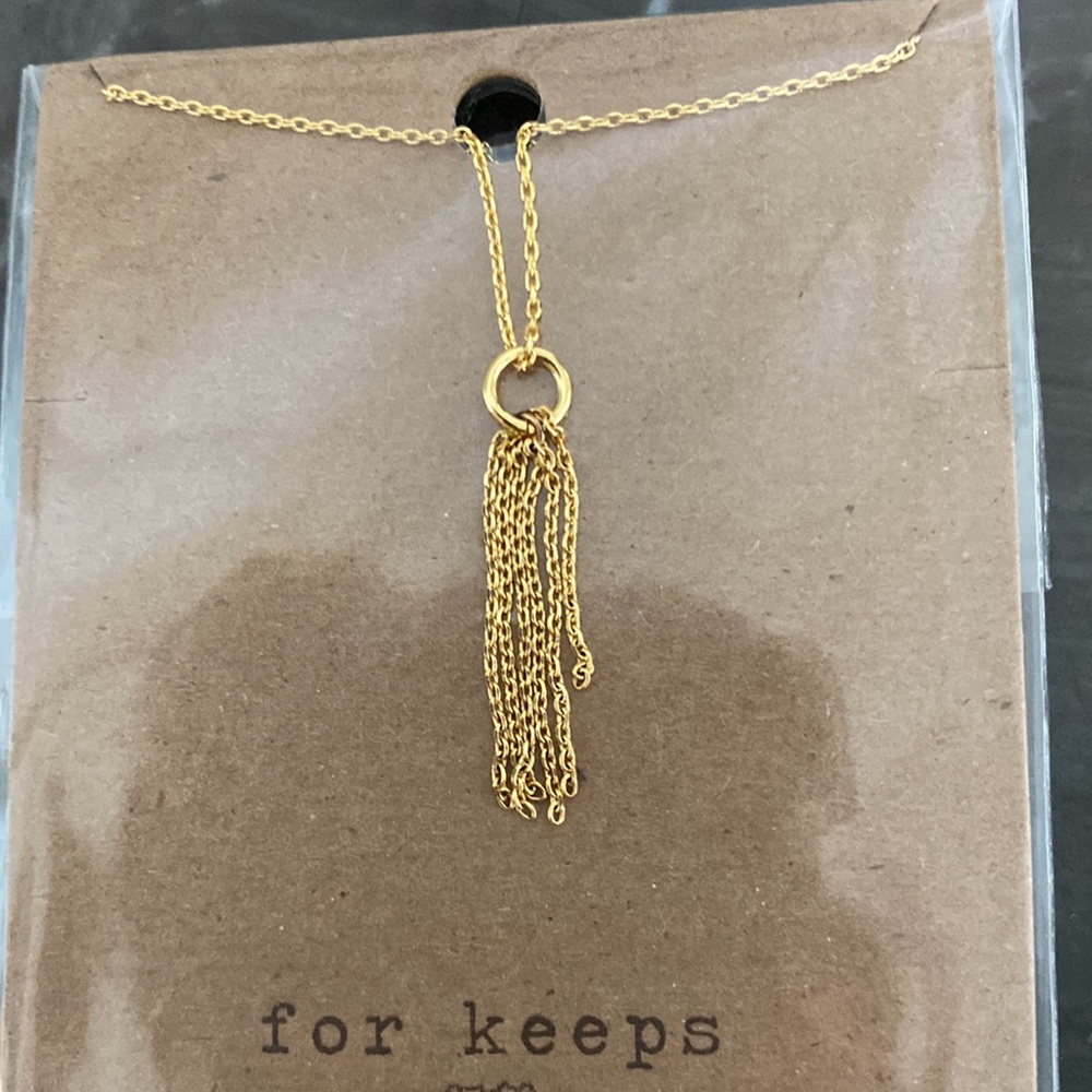 For Keeps drop chain necklace